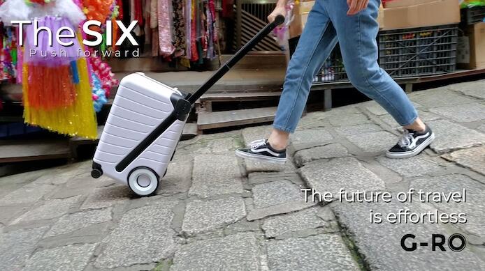 Carry-on Luggage You Effortlessly Push Forward
